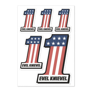 Evel Knievel Stickers & Magnets - Evel Knievel