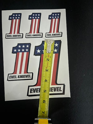 Evel Knievel® #1 Mixed Size Pack of Stickers