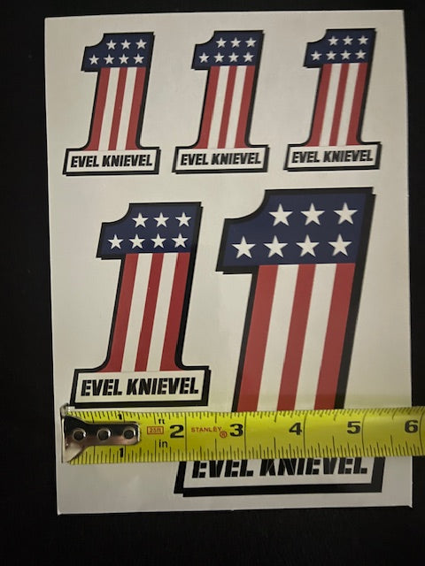 Evel Knievel #1 Mixed Size Pack of Stickers