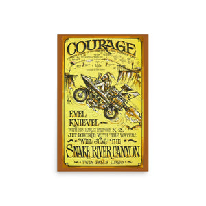 Evel Knievel® "Courage" Snake River 1974 Poster — 20×30 - Evel Knievel