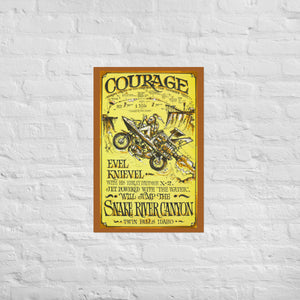 Evel Knievel® "Courage" Snake River 1974 Poster — 20×30 - Evel Knievel