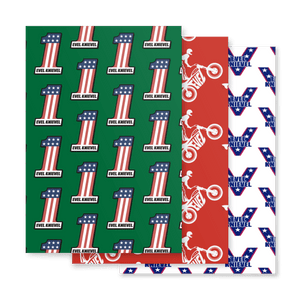 Evel Knievel Gift Wrapping Paper — printed sheet, pattern detail (3)