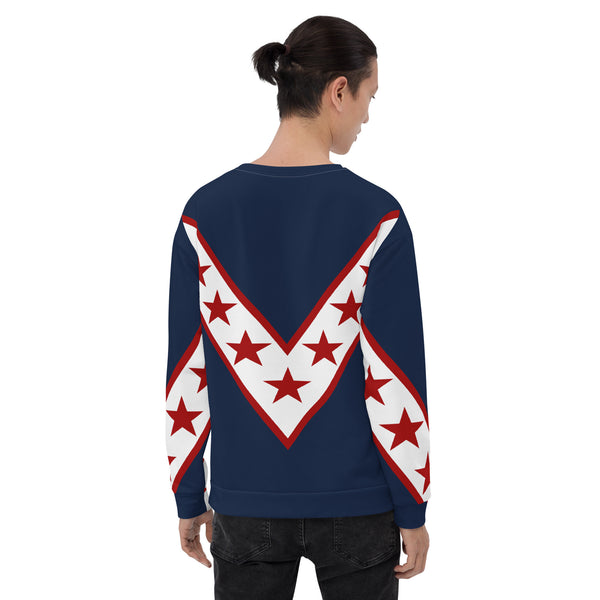 "UNLEASHING THE DAREDEVIL: EVEL KNIEVEL'S LONG SLEEVE JERSEY" - WEMBLEY BLUE