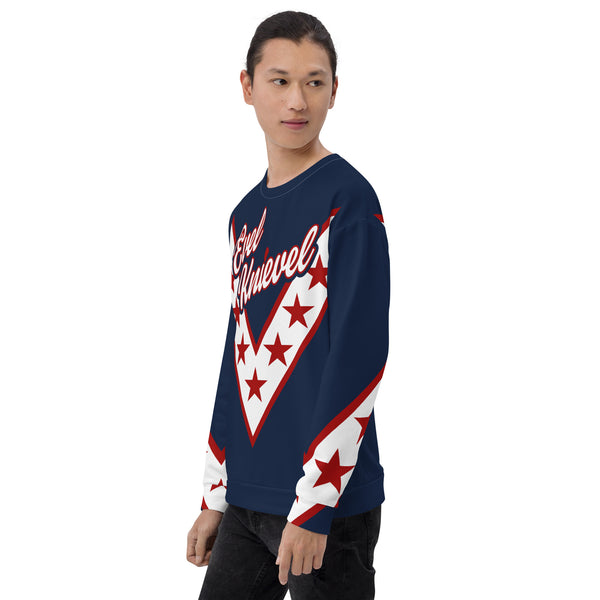 "UNLEASHING THE DAREDEVIL: EVEL KNIEVEL'S LONG SLEEVE JERSEY" - WEMBLEY BLUE