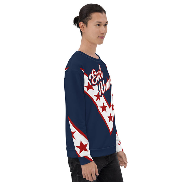 "UNLEASHING THE DAREDEVIL: EVEL KNIEVEL'S LONG SLEEVE JERSEY" - WEMBLEY BLUE