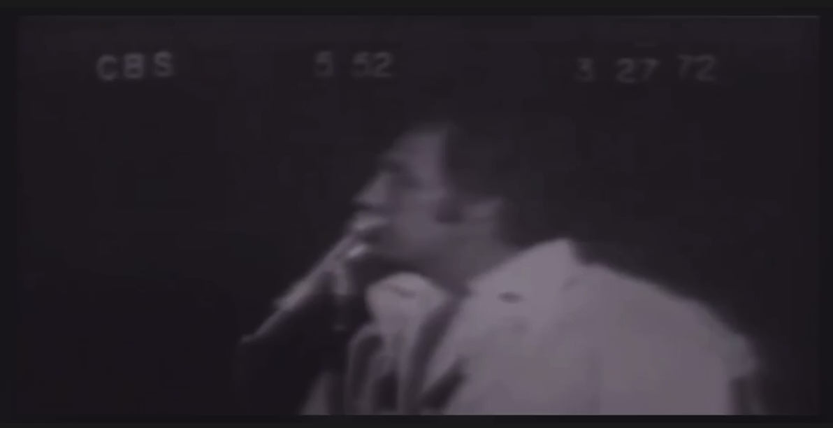 Archive television footage of Evel Knievel explaining why he wore the number one — because he was number one