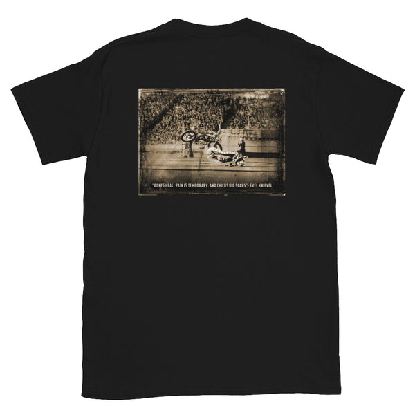 Wembley Simply Evel Men's Photo Tee in Black -Available in Sizes Small - 3XL