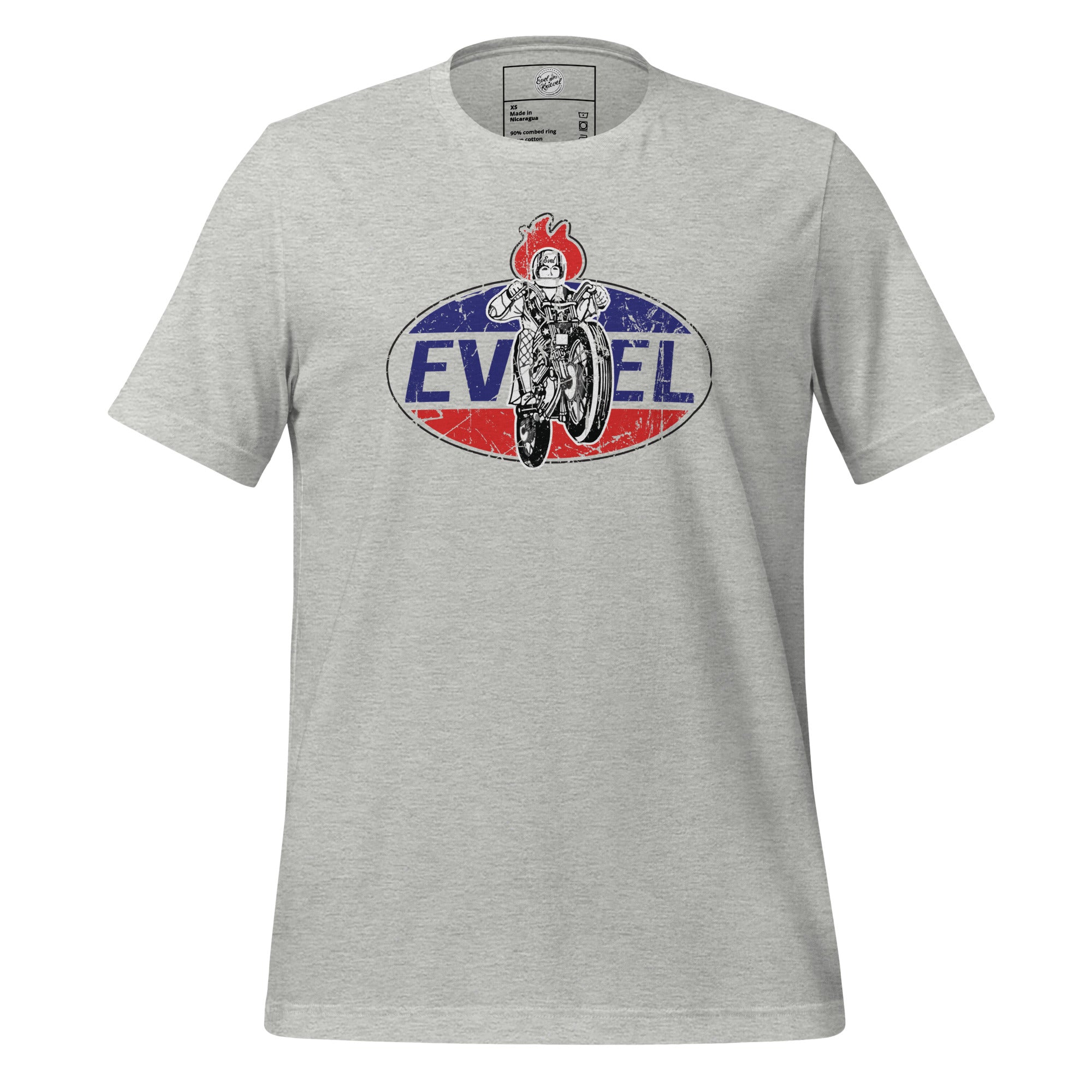 Evel Knievel® Men's Vintage Oval Badge Tee - Available in Three Colors