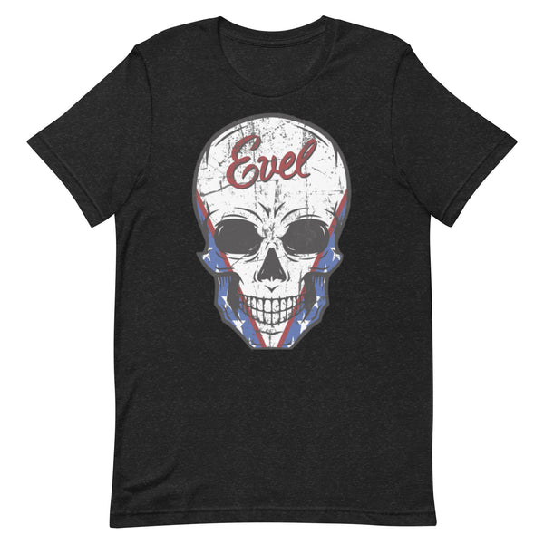 Legendary Daredevil: Evel Knievel Skull Tee - Black XS - 5XL