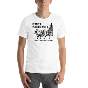 Evel Knievel® Gallus Frame Butte, MT Tee - Evel Knievel