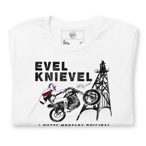 Evel Knievel® Gallus Frame Butte, MT Tee - Evel Knievel
