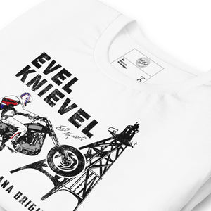 Evel Knievel® Gallus Frame Butte, MT Tee - Evel Knievel