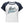 Evel Knievel® Vintage Script Women's Raglan Baby Tee — White & Navy - Evel Knievel