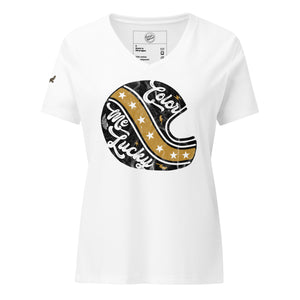 Evel Knievel® Color Me Lucky® Helmet Women's V-Neck - Evel Knievel