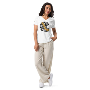 Evel Knievel® Color Me Lucky® Helmet Women's V-Neck - Evel Knievel