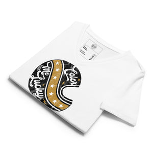 Evel Knievel® Color Me Lucky® Helmet Women's V-Neck - Evel Knievel