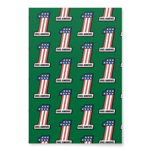 Evel Knievel Gift Wrapping Paper — sheet shown flat (3)