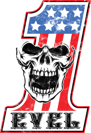 Evel Knievel® 4 Design Sticker sheet