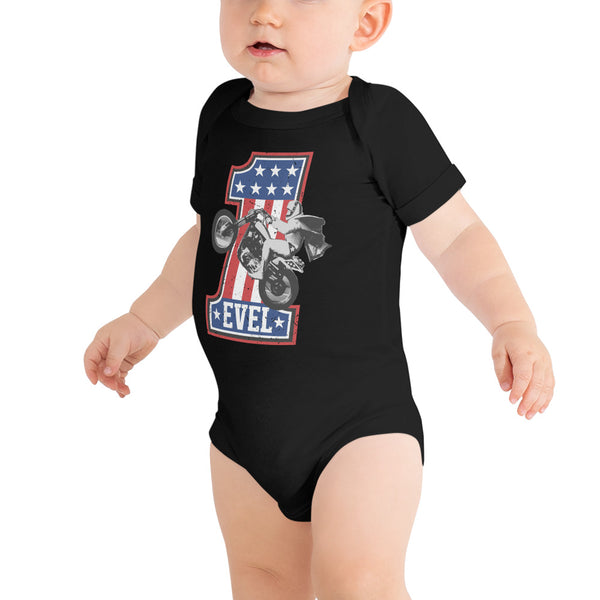 Evel Knievel "Icon Baby" short sleeve one piece