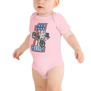 Evel Knievel® "Icon Baby" short sleeve one piece