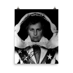 When Evel® Jumped the Shark -Signed reproduction!