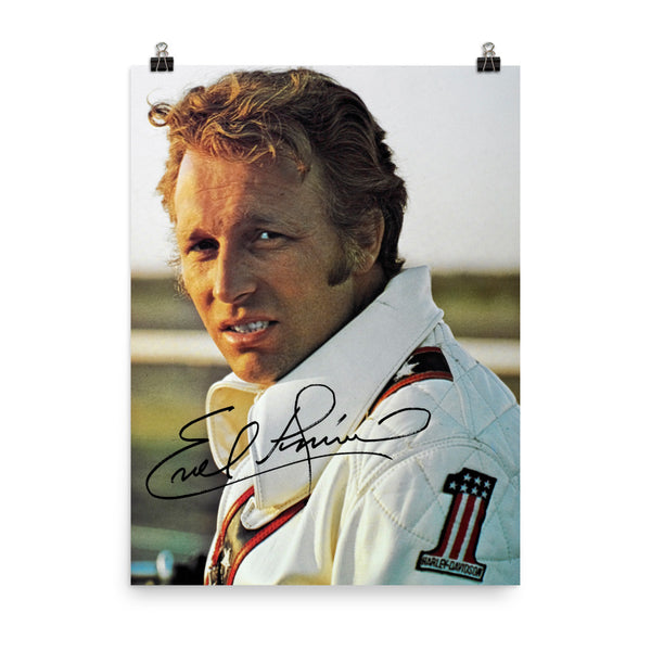 Evel Knievel Vintage - Signed Reproduction Poster
