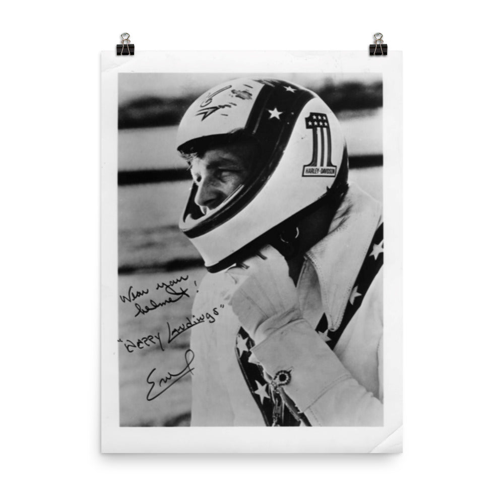 Wear you Helmet from Evel Knievel