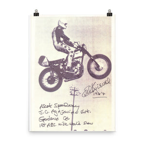 Autographed Evel Knievel® Ascot Jump 1967 - First time on ABC Wide World of Sports