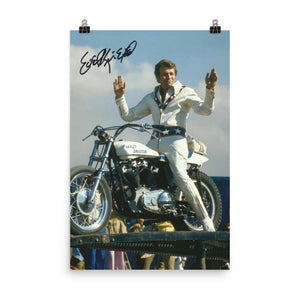 There is Only One Evel Knievel®! - Poster -hand signed reproduction!