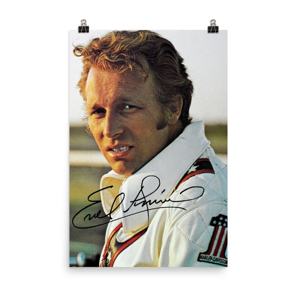 Evel Knievel Vintage - Signed Reproduction Poster