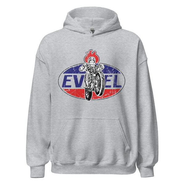 Evel Knievel Vintage Oval Badge Graphic  - Available in Sizes Small - 5XL